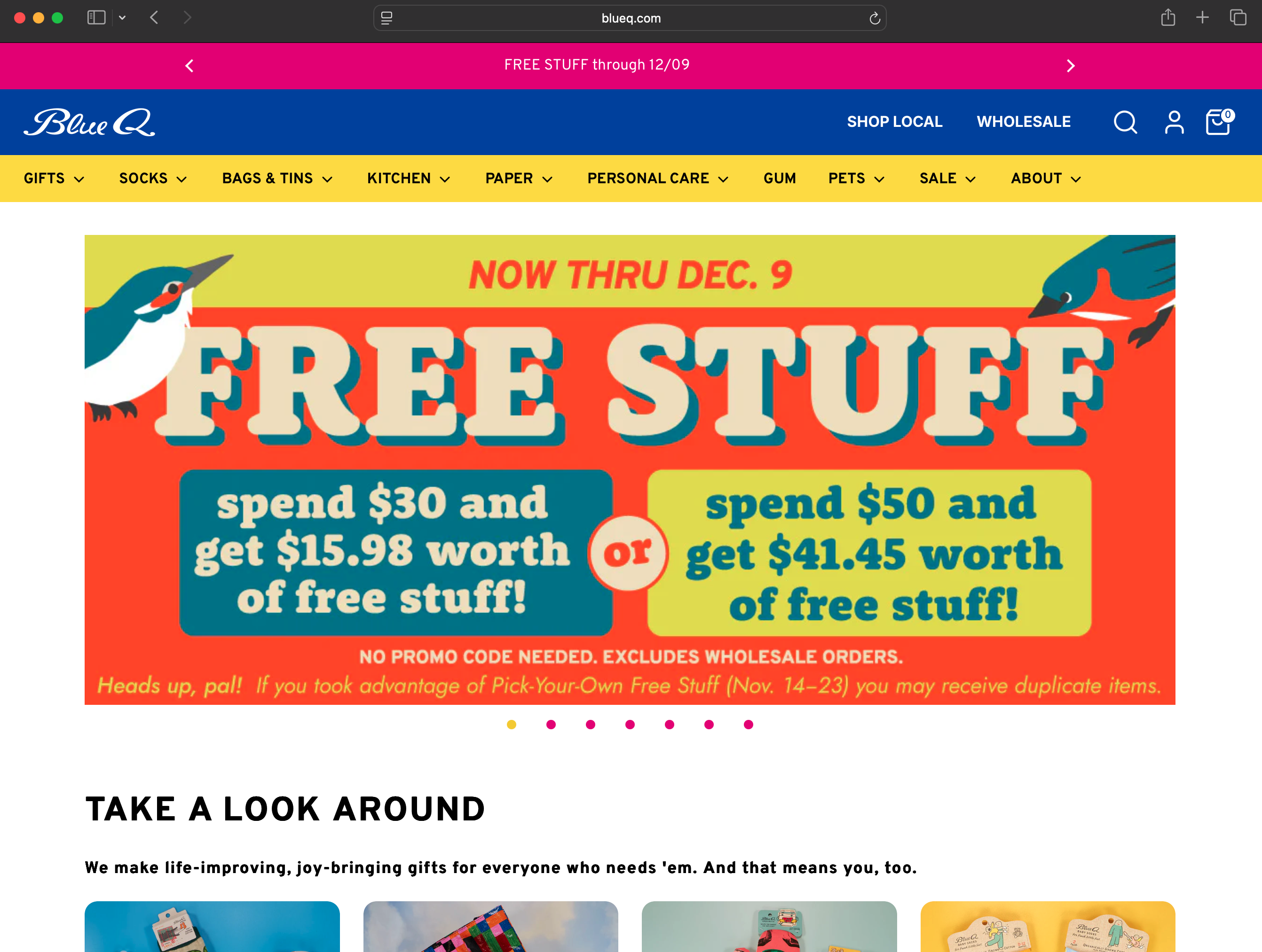 BlueQ.com — Desktop screenshot