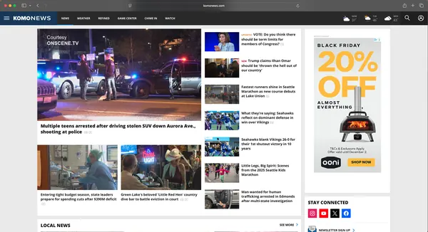 KOMO News website screenshot